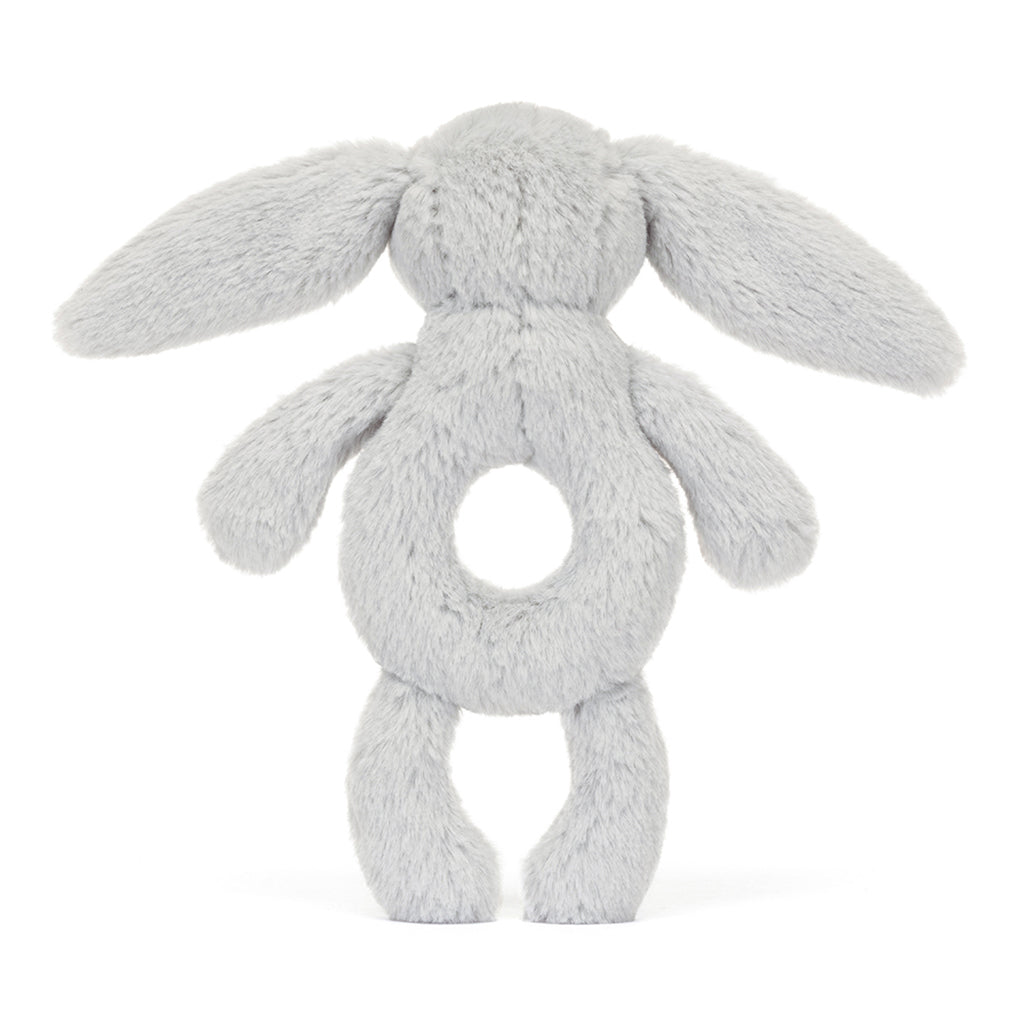 Baby Jellycat ring rangle, Kanin, silver - 15 cm