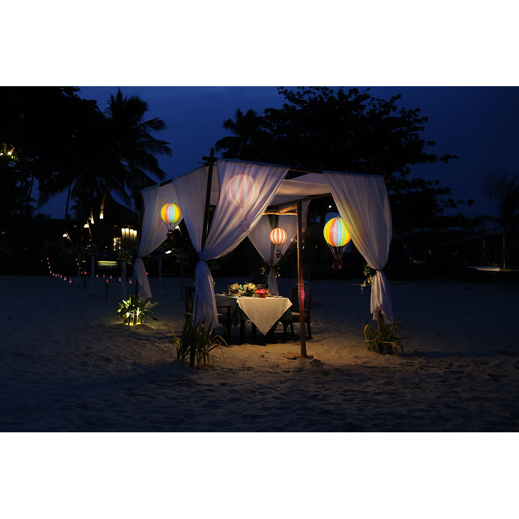 LED Luftballong, Royal Aero blå - 32 cm