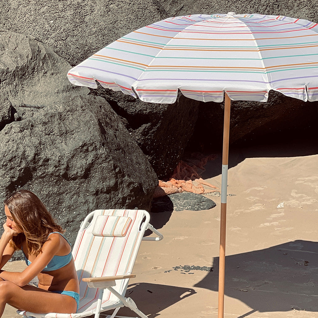 Sunnylife strandparasol, UP50+ faktor - Rio Sun Multi Stripe