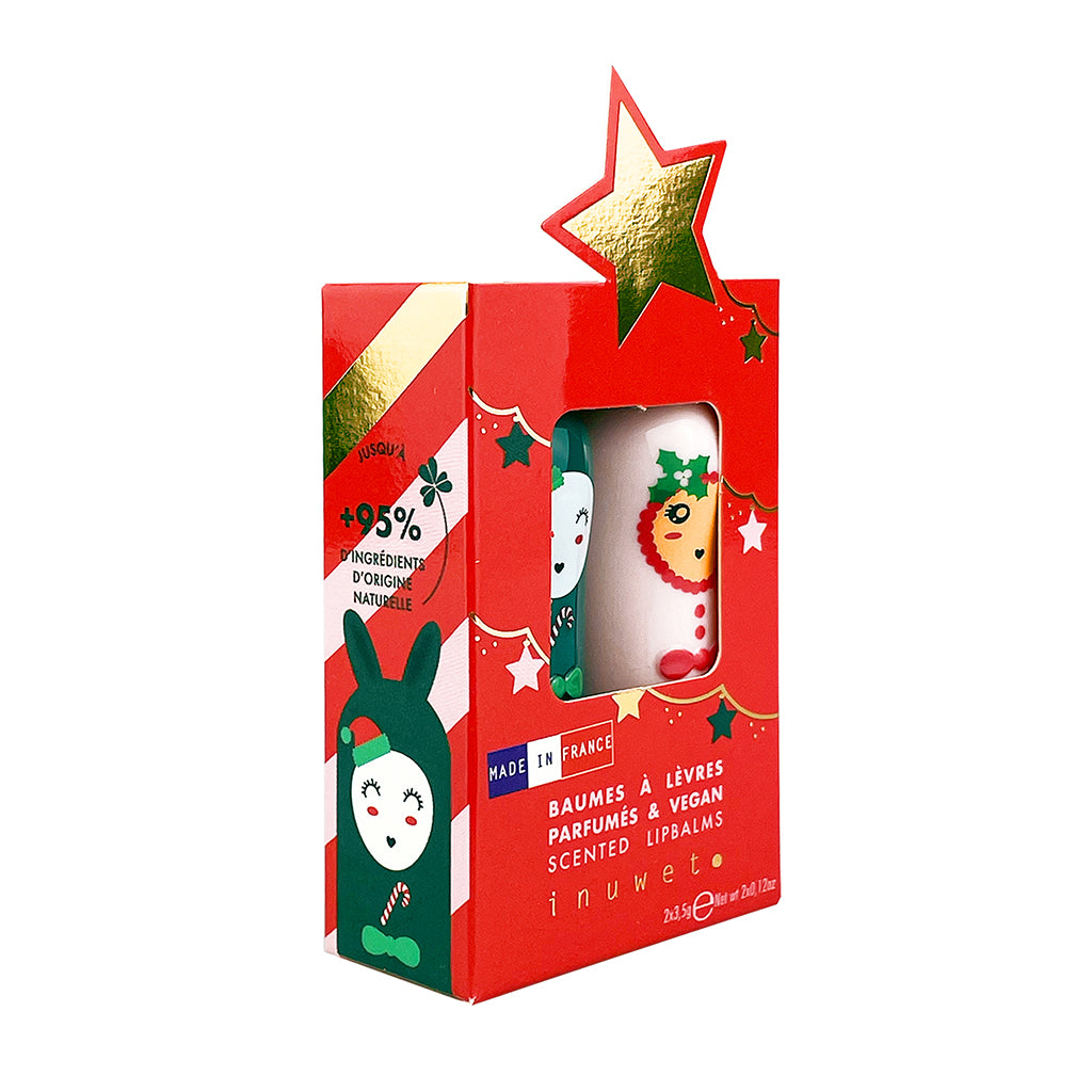 Inuwet Läppbalsam för barn, Duo-set, 2-pack – Stars