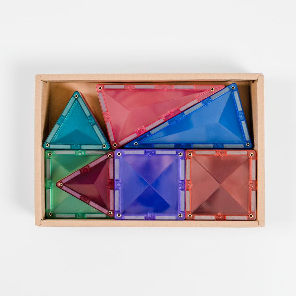 Connetix magnetiskt byggset, Mini Pack, 32 delar - Pastell