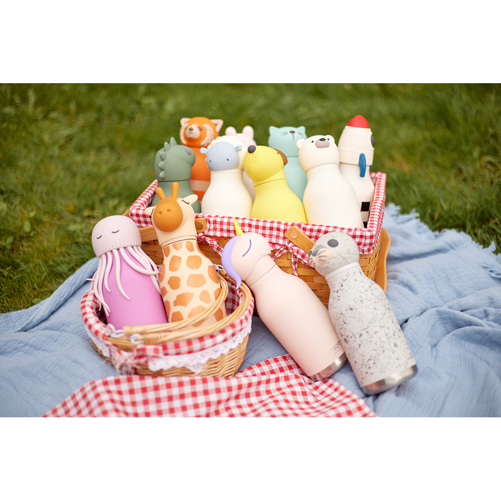 Asobu Bestie Animal termodrickflaska, 460 ml - Flamingo