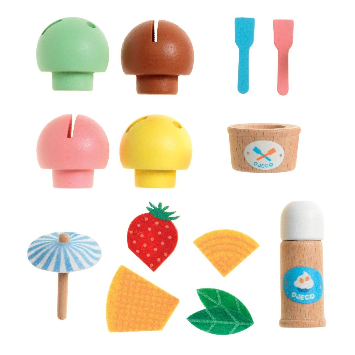 Djeco P’TI SET leksaksmat, Glass