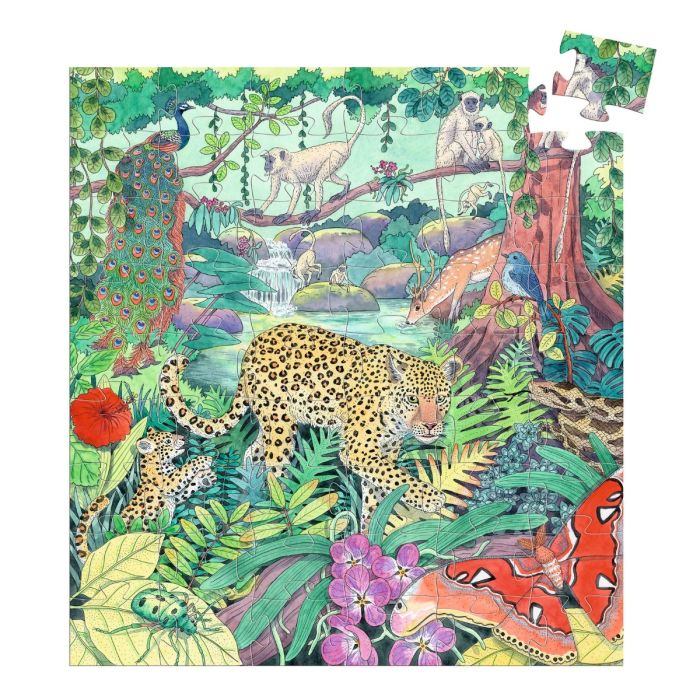 Djeco Silhuet pussel, Jungle – 54 bitar