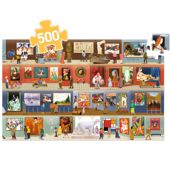 Djeco Pussel, På museet - 500 bitar