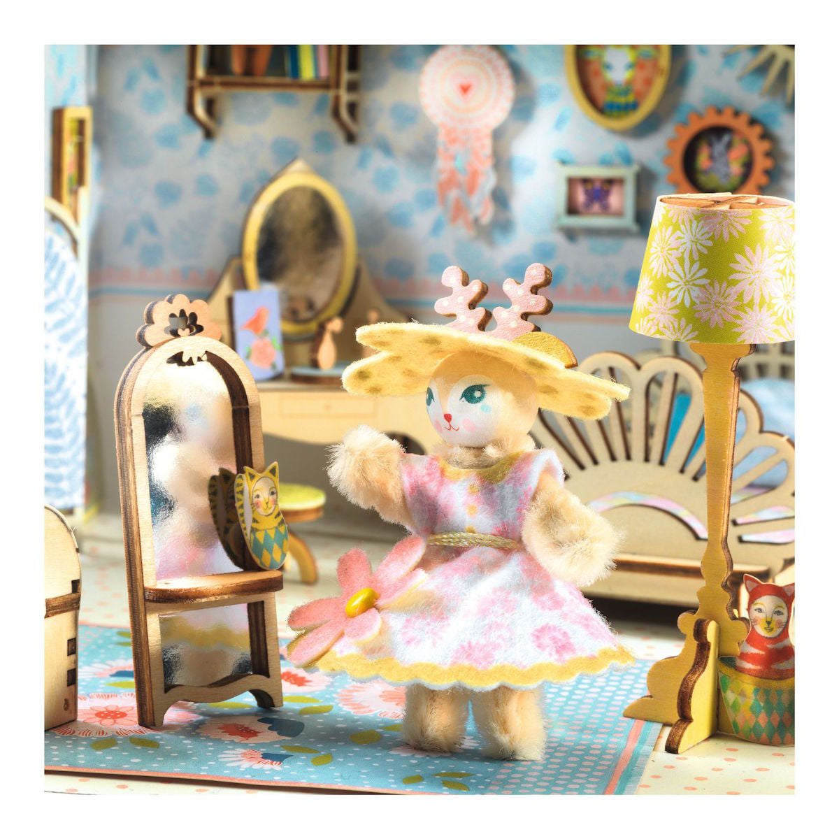 Djeco Mi House, DIY, miniatyr dockhus - Alba