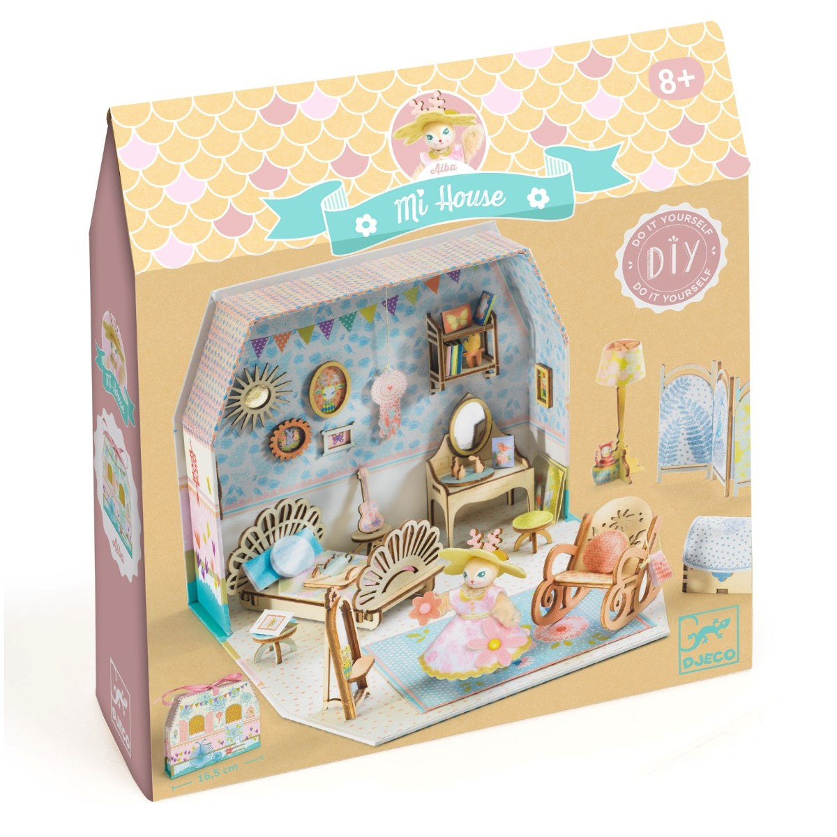 Djeco Mi House, DIY, miniatyr dockhus - Alba