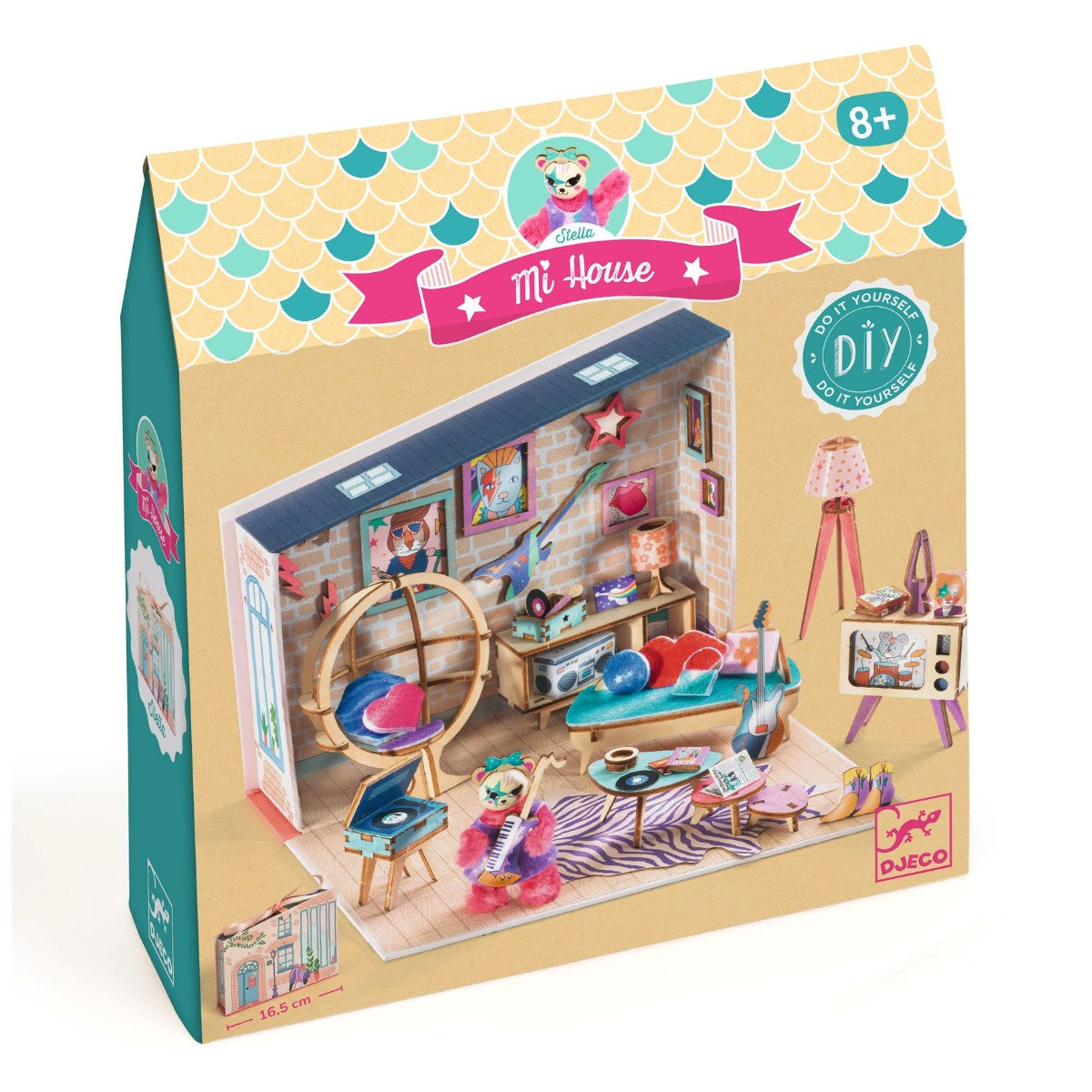 Djeco Mi House, DIY, miniatyr dockhus - Stella
