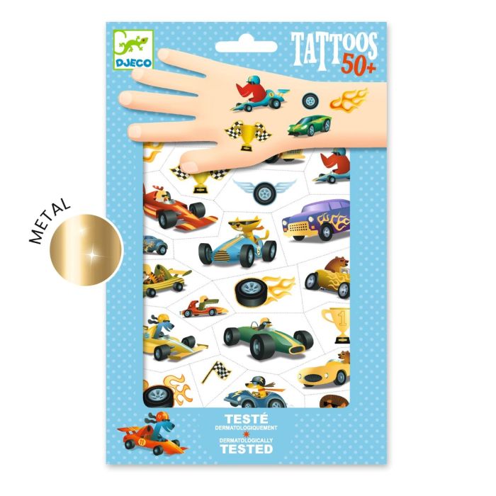 Djeco Tatueringar, Bilar
