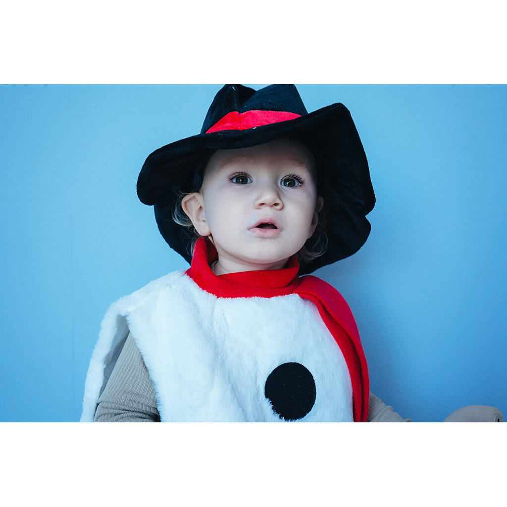 Den goda Fen, snögubbekostym inkl. tillbehör - strl. 2-4 år