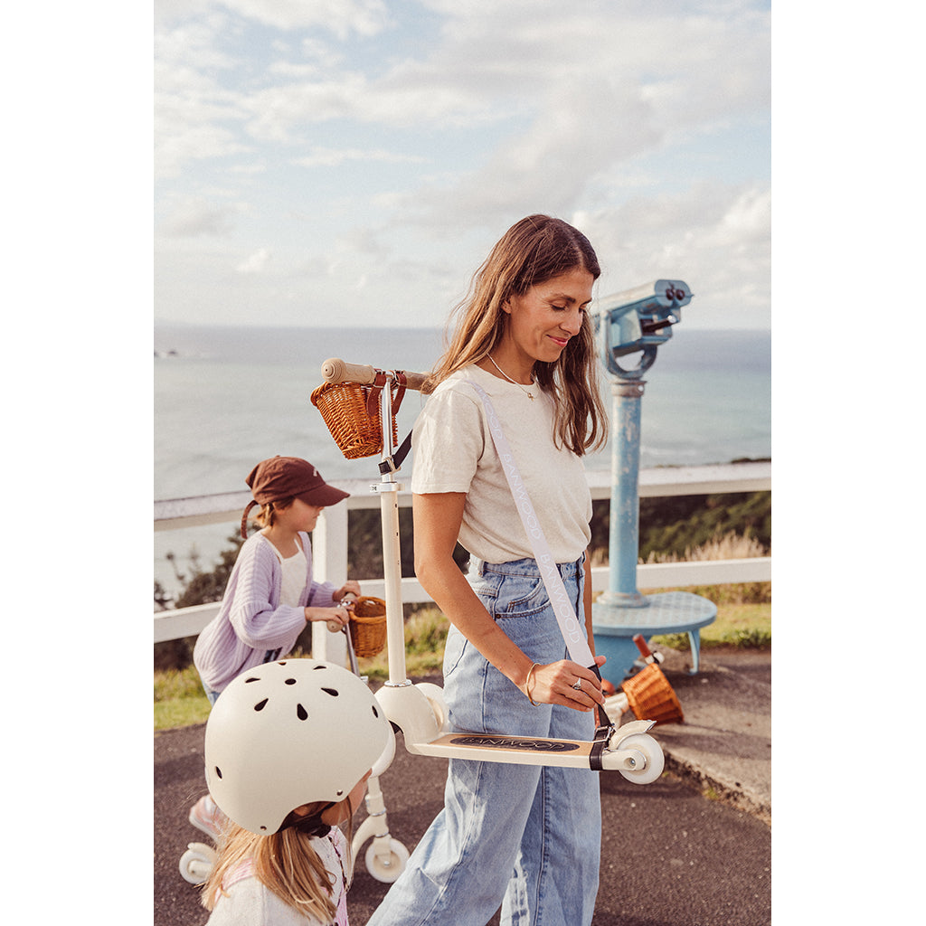 Banwood Carry strap, bärrem till skateboard, sparkcykel och balanscykel - Cream