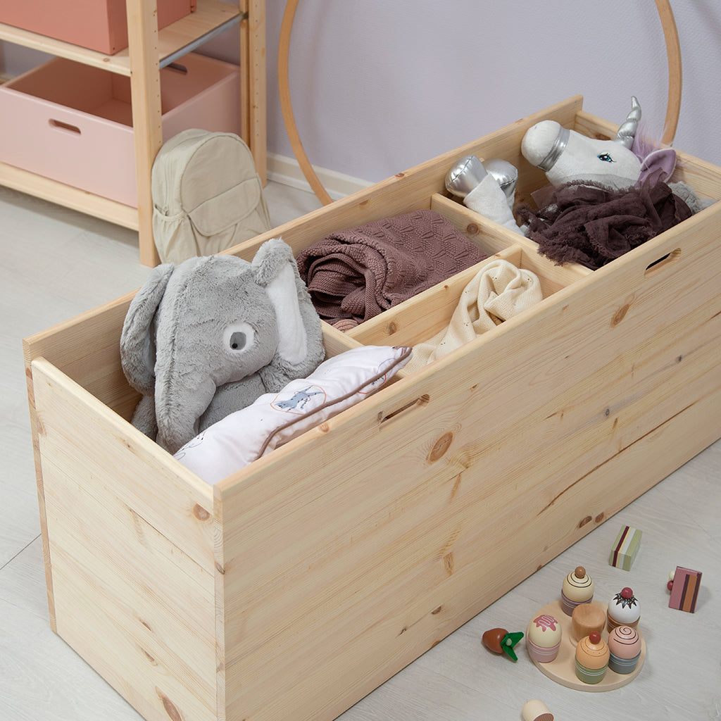 By Aulum Dana stor förvaringslåda med hjul, flera storlekar - Natur