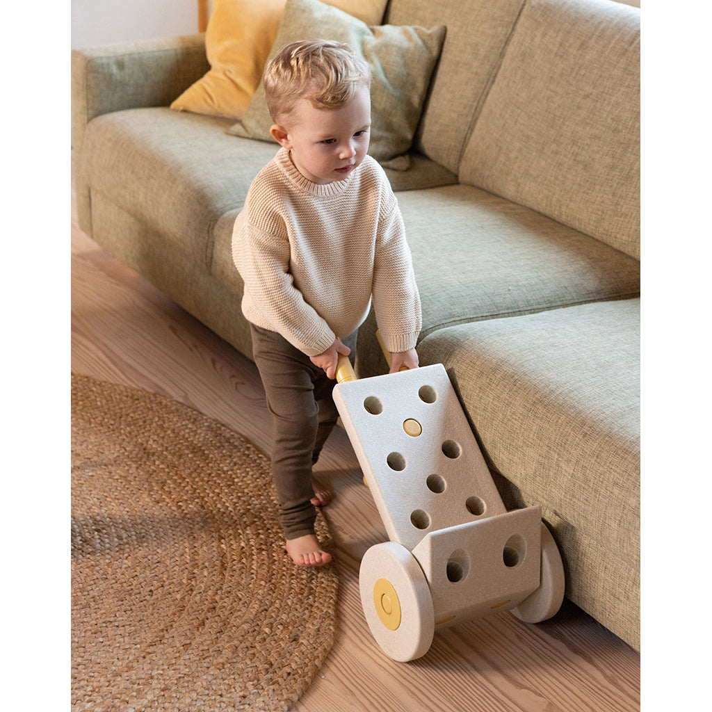 Modu byggleksak i skum, Dreamer set, 33 delar - Sand Grey / Honey Yellow