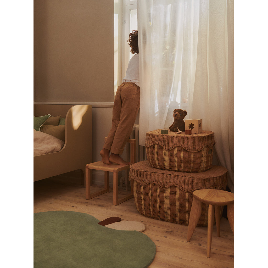 ferm Living Rivan korgset, set med 2 st - Natural/off-white