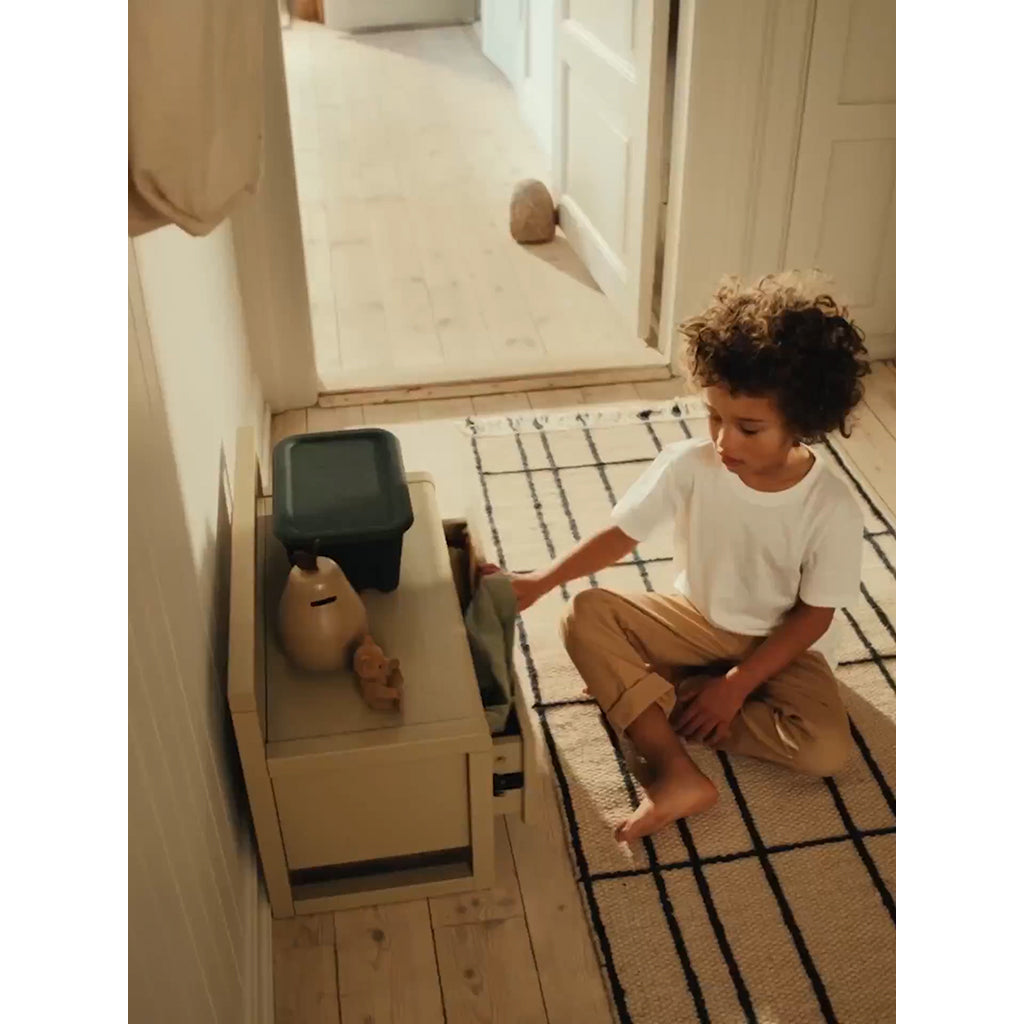ferm Living børnebænk m opbevaring, Little Architect storage bench - Rose
