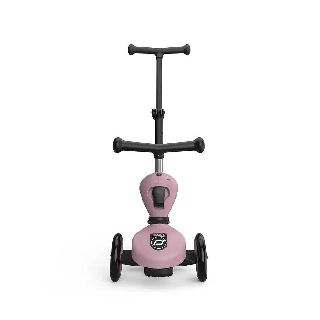 Scoot and Ride, Highway Kick 1, Push & Go sparkcykel med skubbtang - Wildberry