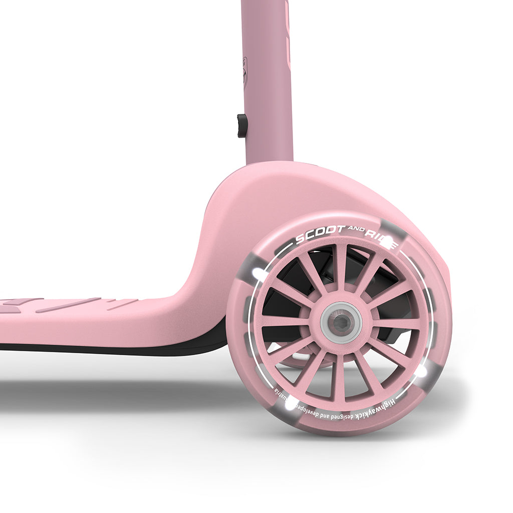 Scoot and Ride Highway Kick 3S, sparkcykel - LED Rose