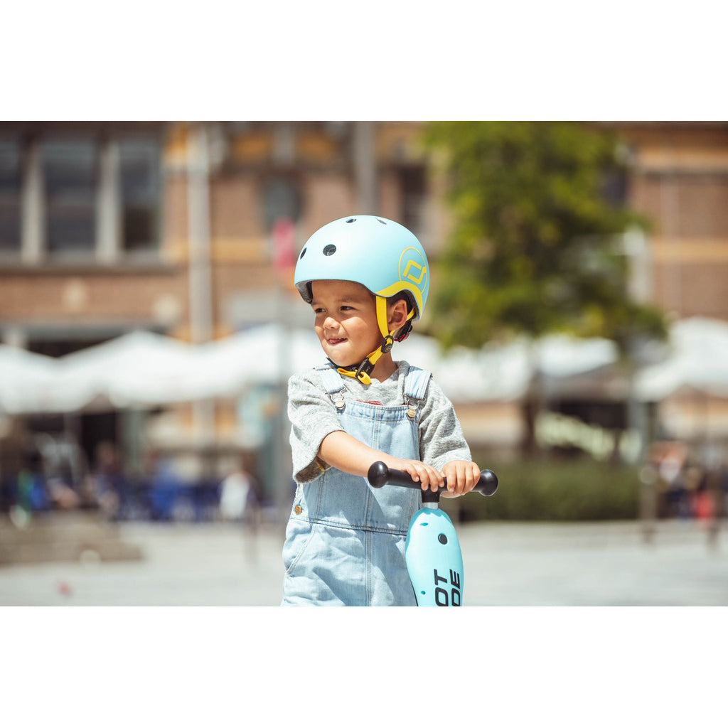 Scoot and Ride cykelhjälm, Blueberry - Flera storlekar