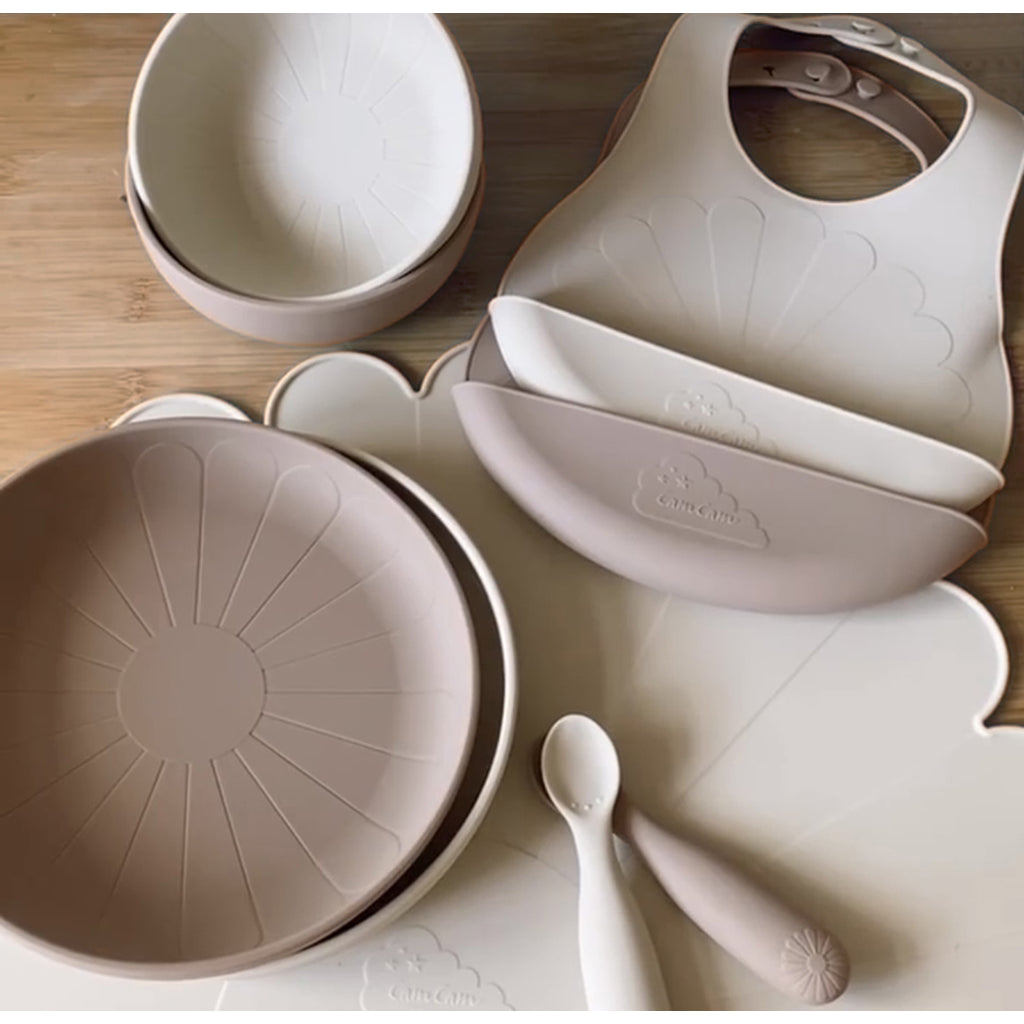 Cam Cam platt tallrik, 2-pack, Flower plates - Rose mix