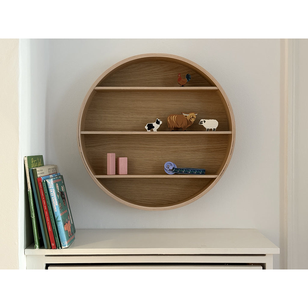 Curve-Lab, Round Shelf, Rund hylde - Eg
