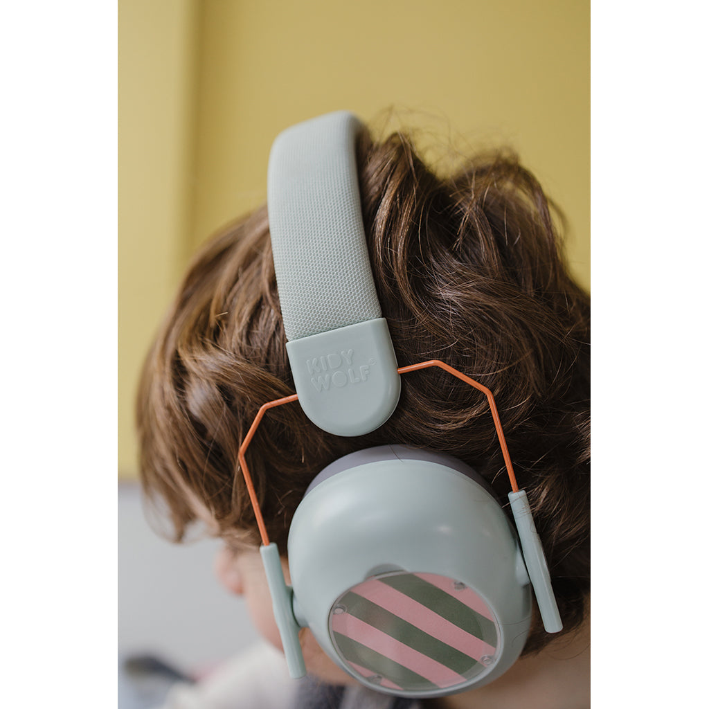 Kidynoise, Bullerdämpande hörselskydd för barn, hopfällbar - Green