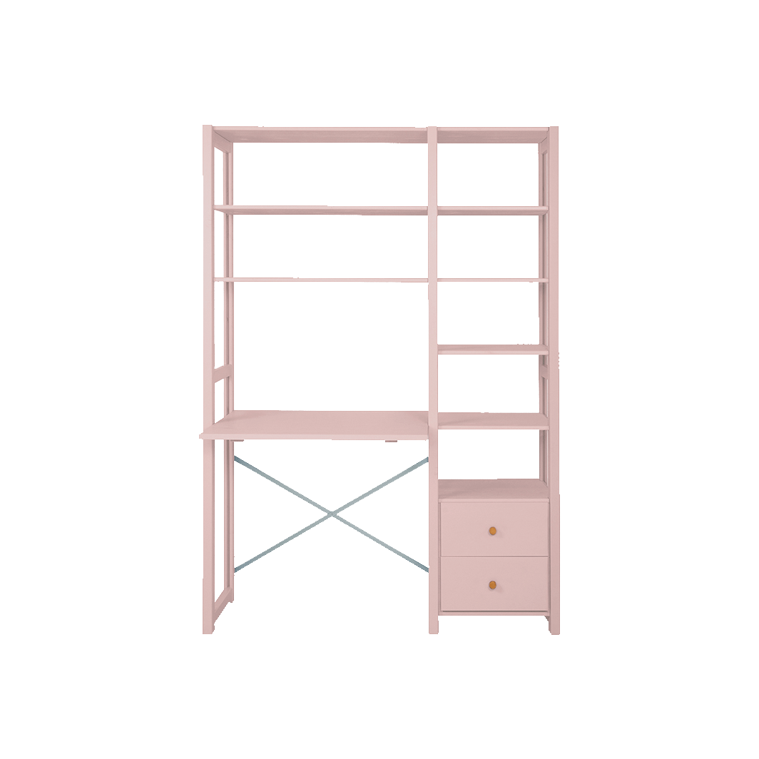 By Aulum Astrup stigereol med skrivbord, H: 179 / H: 198 x B: 125 cm - Blush