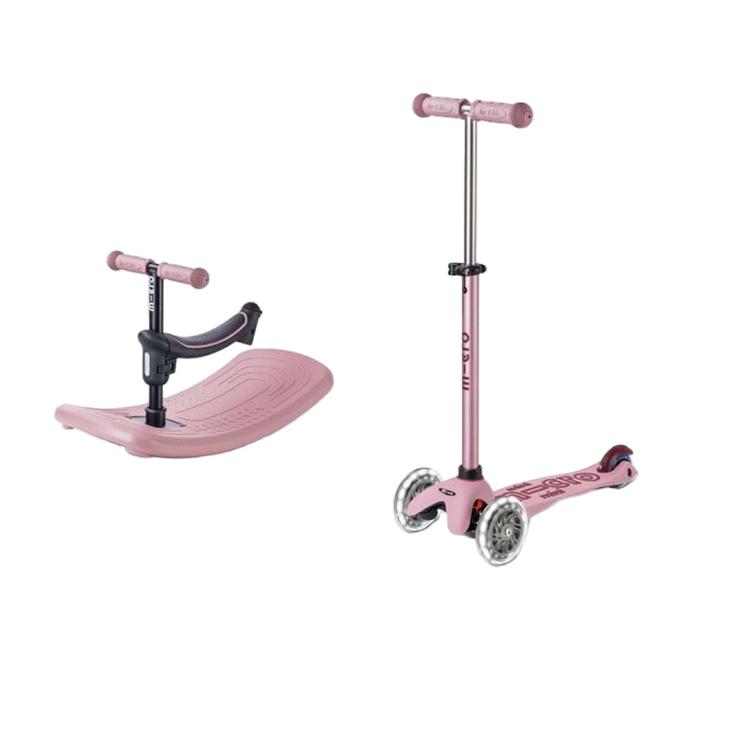 Micro sparkcykel, Mini Deluxe LED, Rock & Go – Dusty Rose