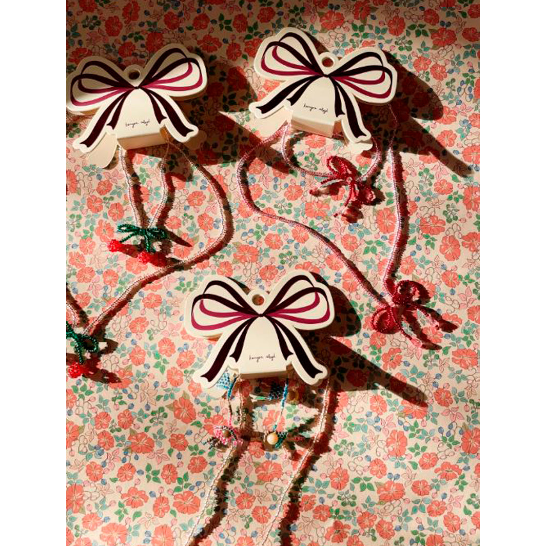 Konges Sløjd Smyckeset, Pärlhalsband och armband - Mellow Rose/ Rio red