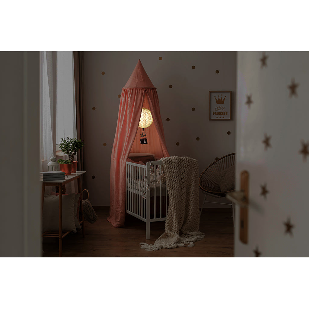 LED Luftballong, Royal Aero blå - 32 cm