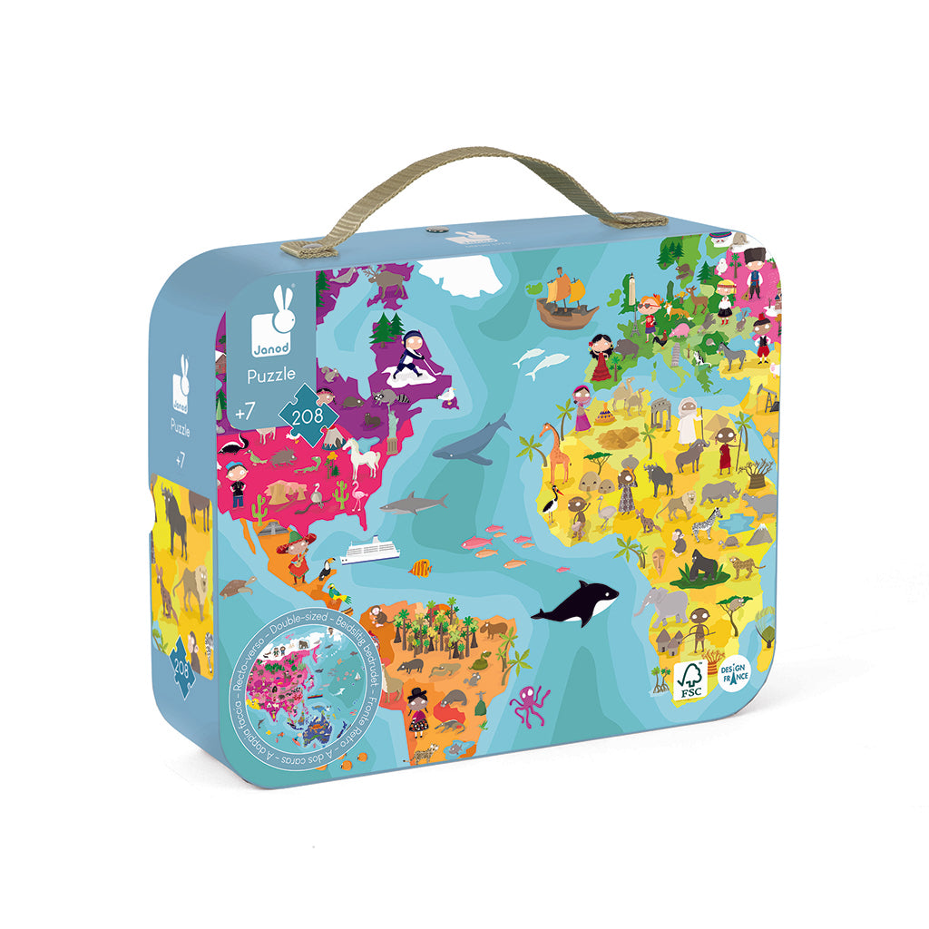 Pusselspel världen runt från Janod