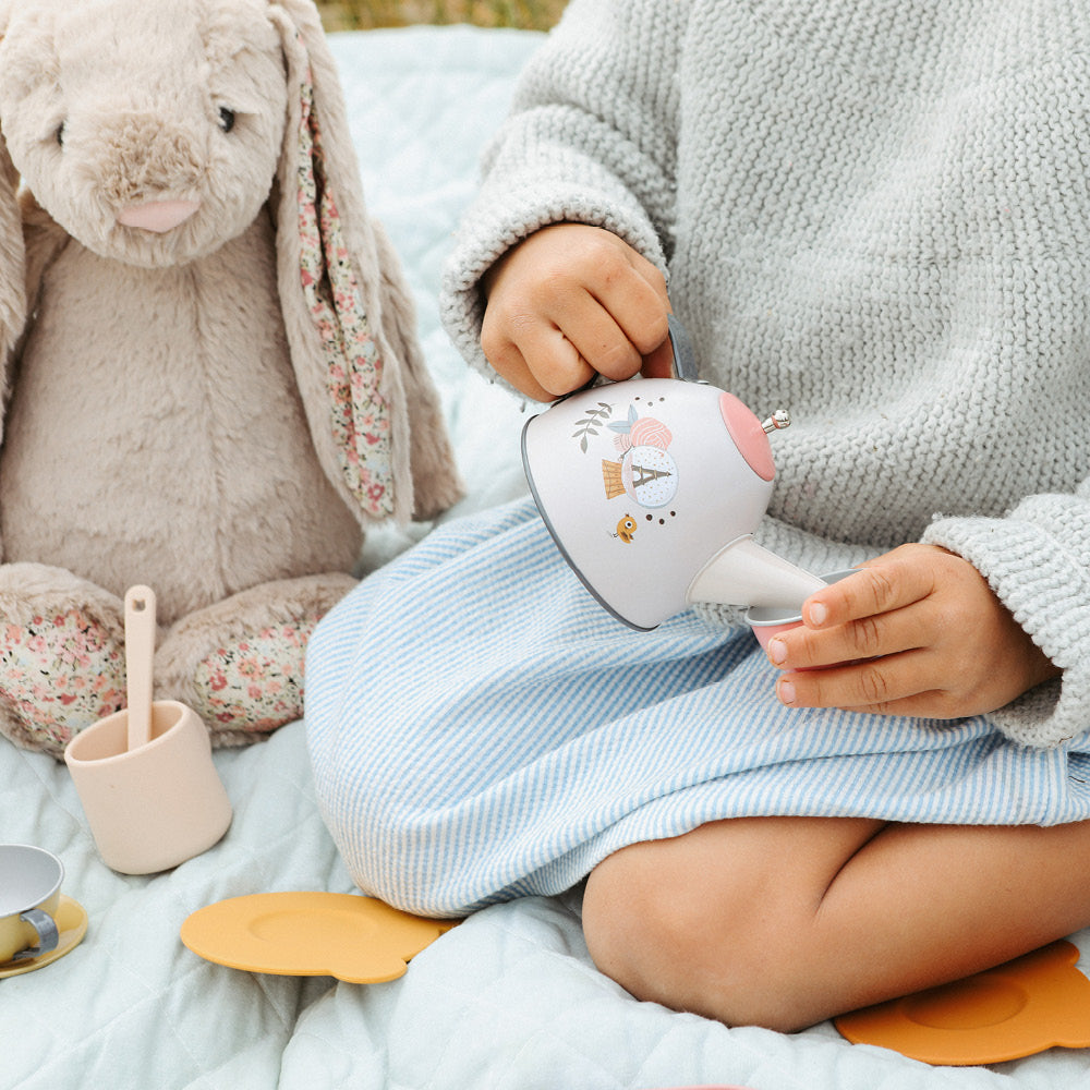 Moulin Roty kuffert med tesæt, 14 delar – Les Parisiennes