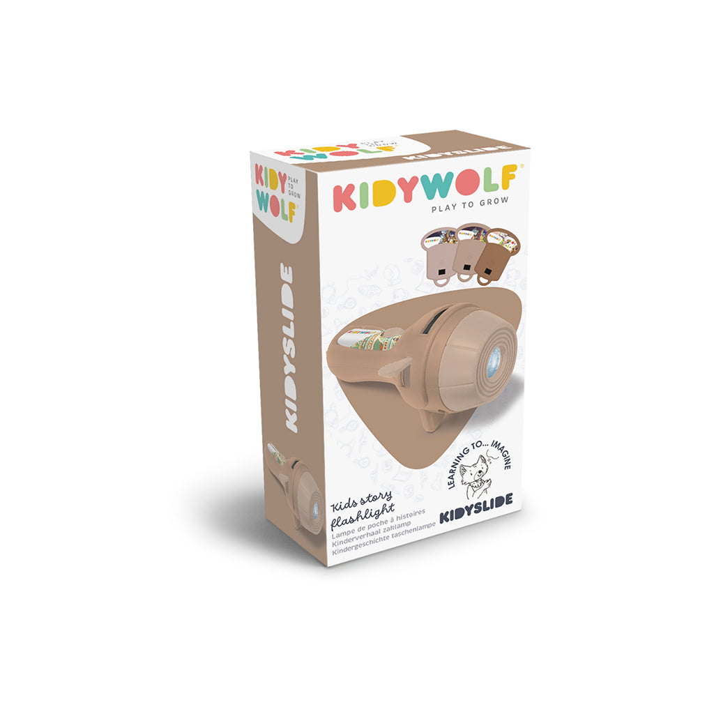 Kidywolf, Kidyslide ficklampa för sagoberättande – History