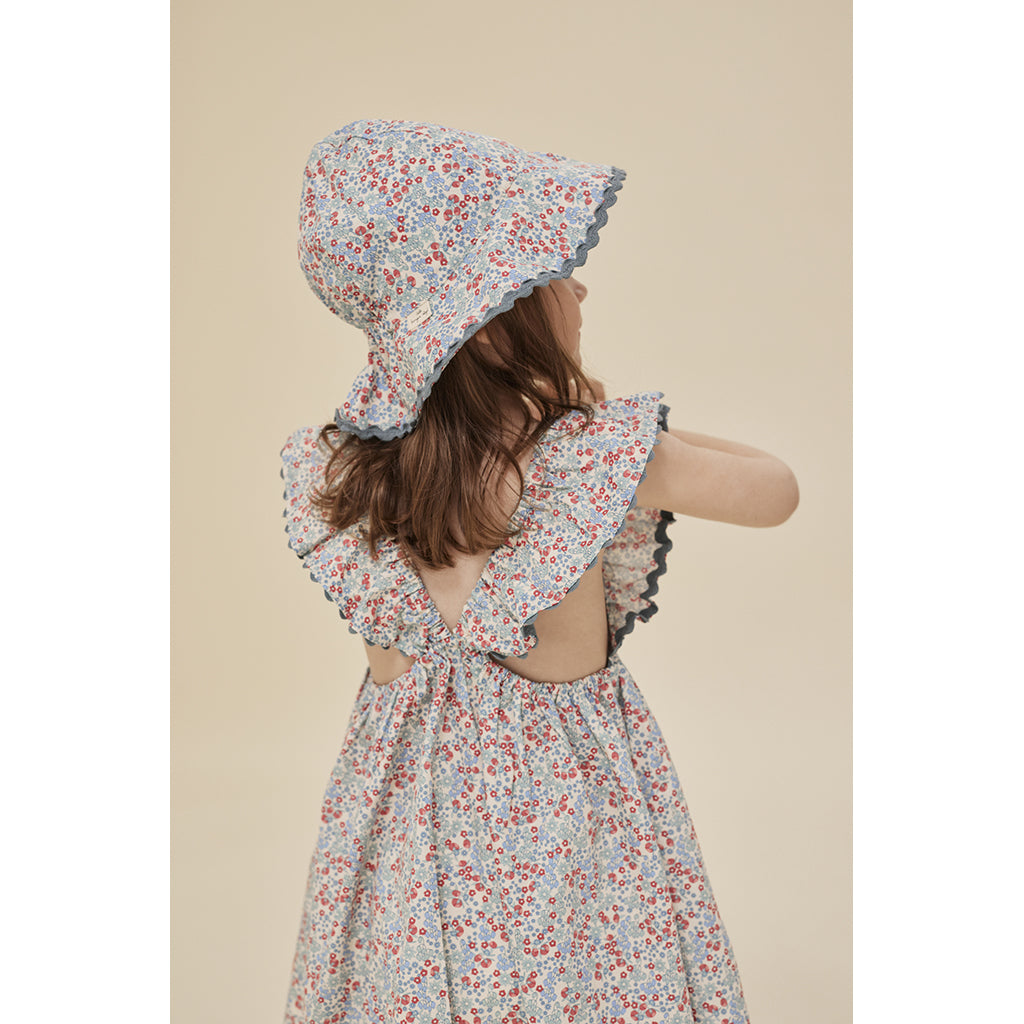 Konges Sløjd Verbena solhatt, Bibi Blue - strl. 3 mån.- 4 år