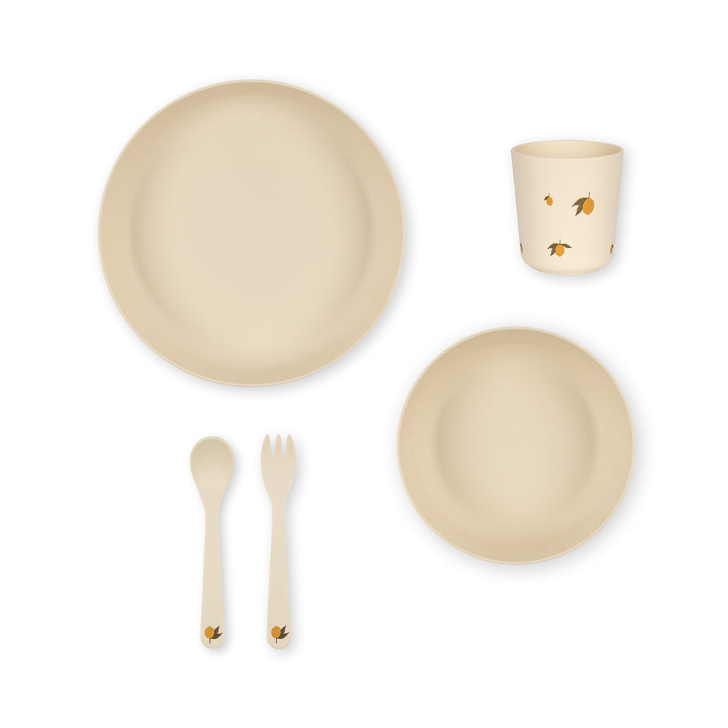 Konges Sløjd Dinner set, 5 dele - Lemon
