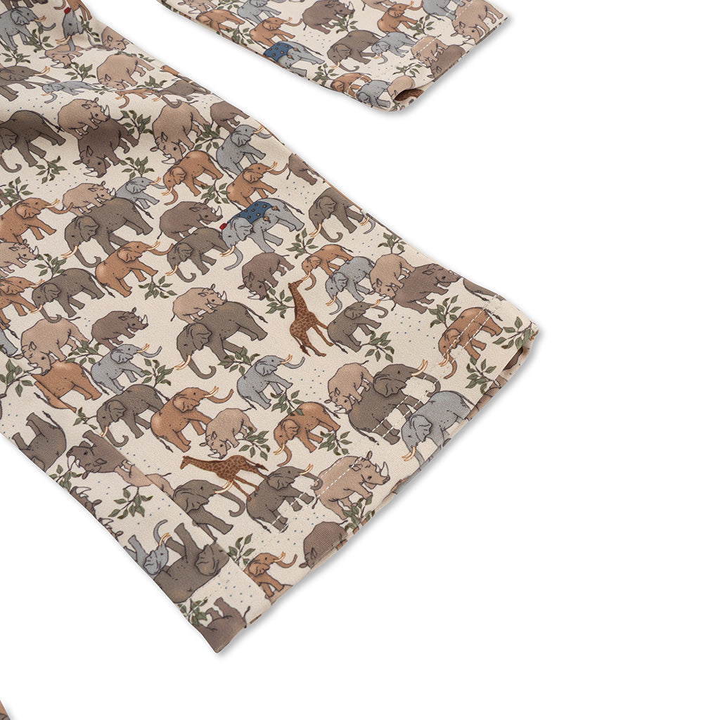 Konges Sløjd baddräkt, heltäckande med avtagbara flytblock, Safari – strl. 9 mån. – 4 år