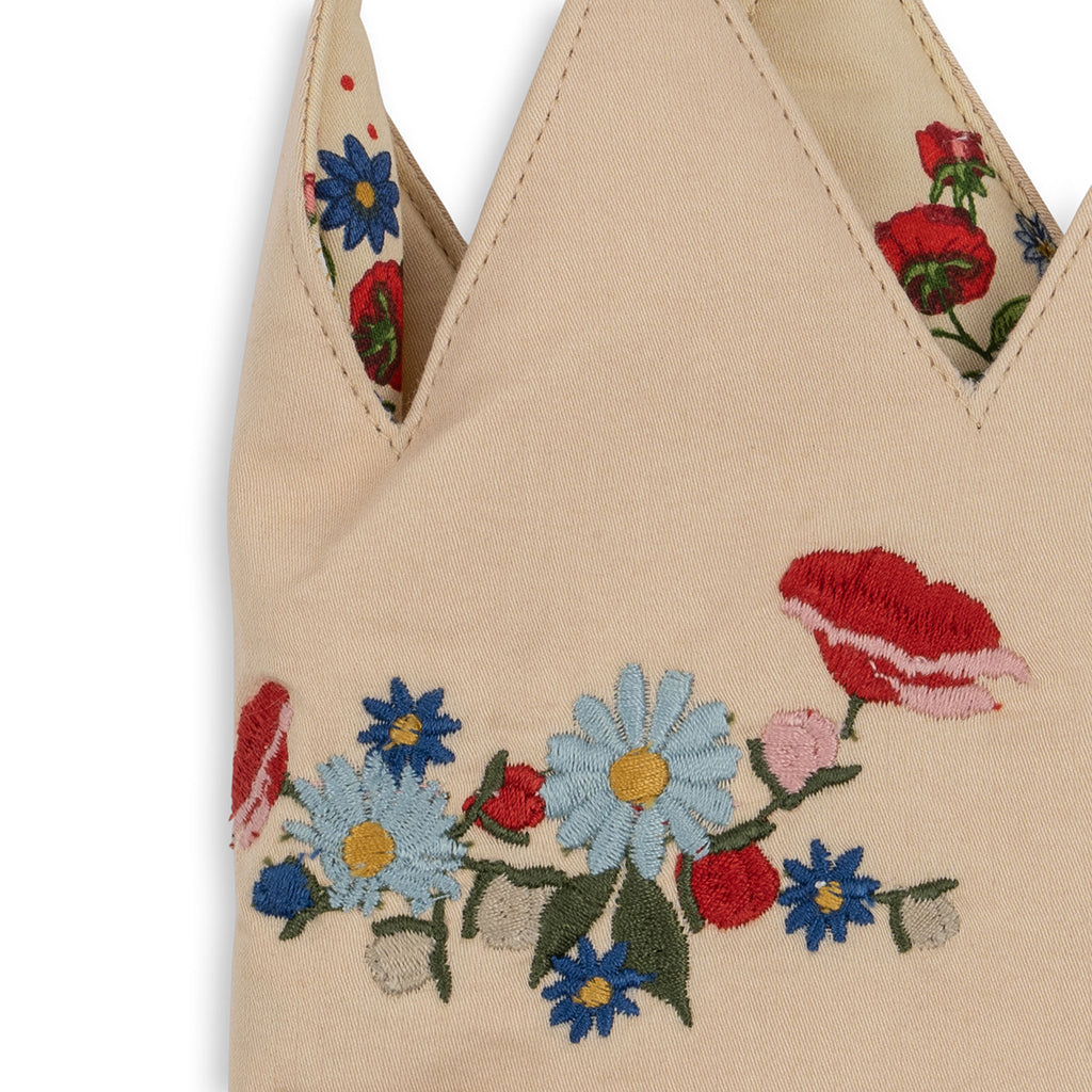 Konges Sløjd Födelsedagskrona, tygkrona med filtsiffror, Flower – 1–10 år