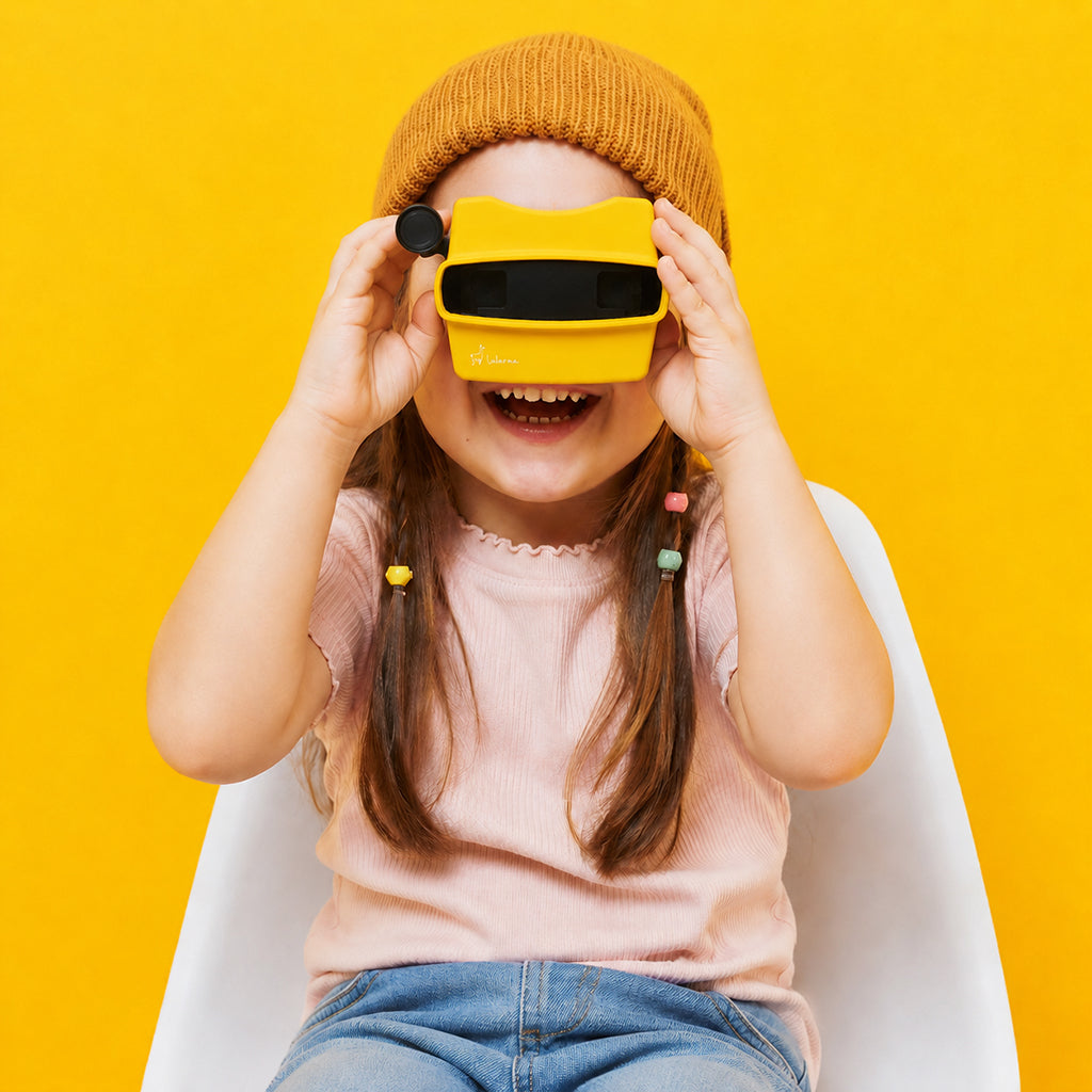 Lalarma Retro 3D Viewer, billedfremviser - Yellow
