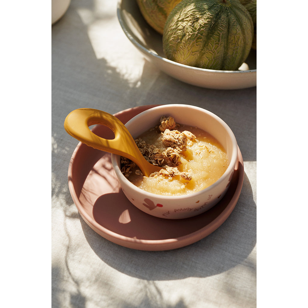 Liewood Vivi silikoneservis, Butterfly/ Apple blossom