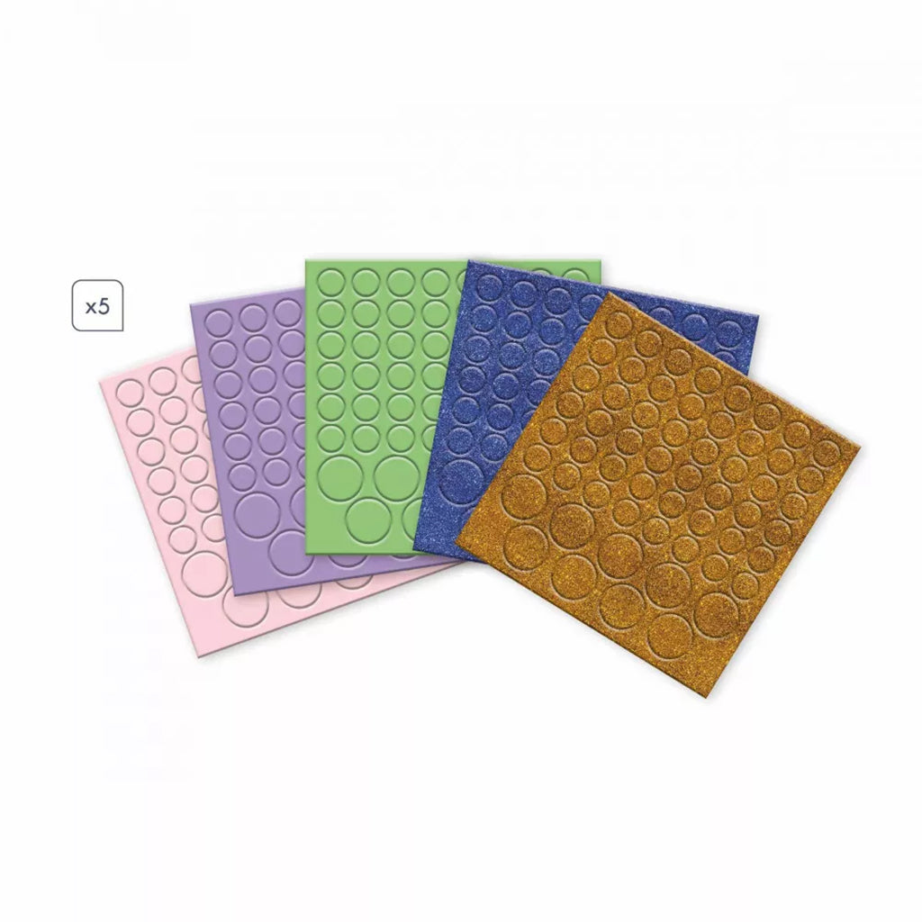 Janod klistermosaik, Runda stickers