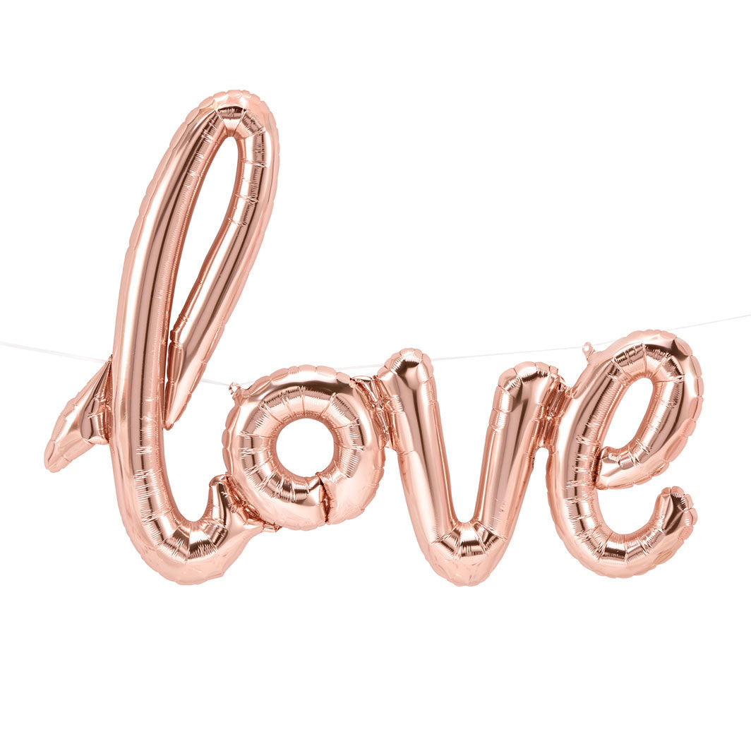 Northstar Balloons, folieballoner rose gold - Love