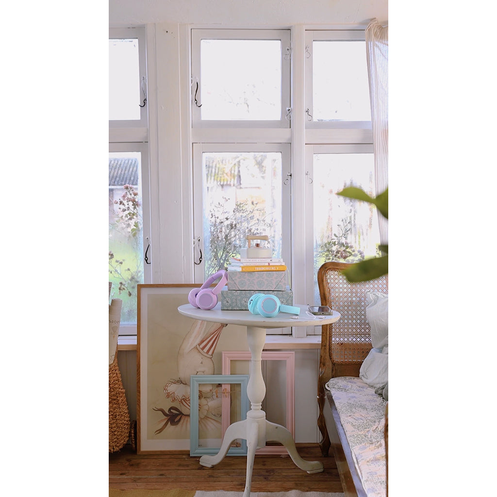 Lalarma trådlösa hörlurar med ljus, för tonåringar och barn - Blå