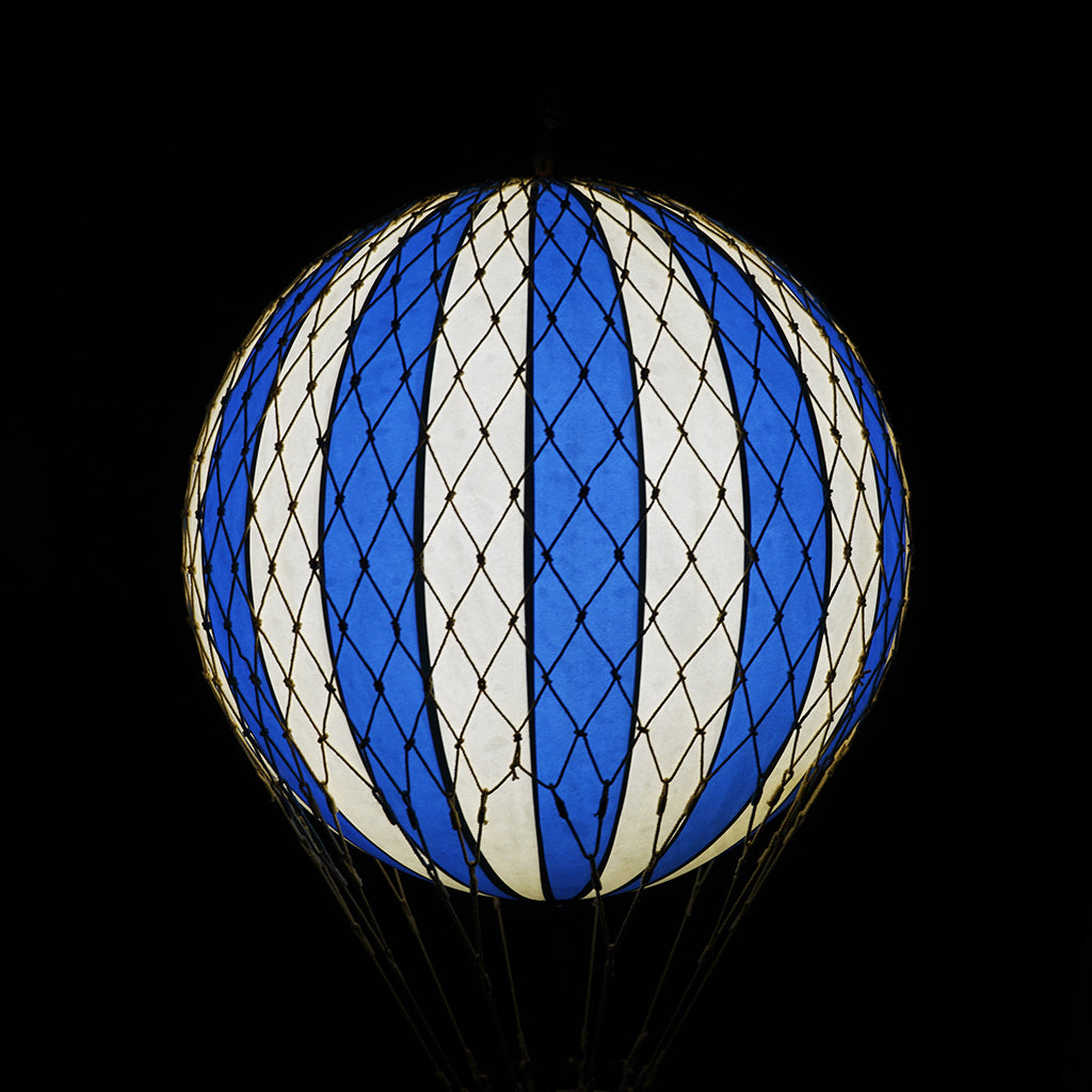 LED Luftballong, Royal Aero blå - 32 cm