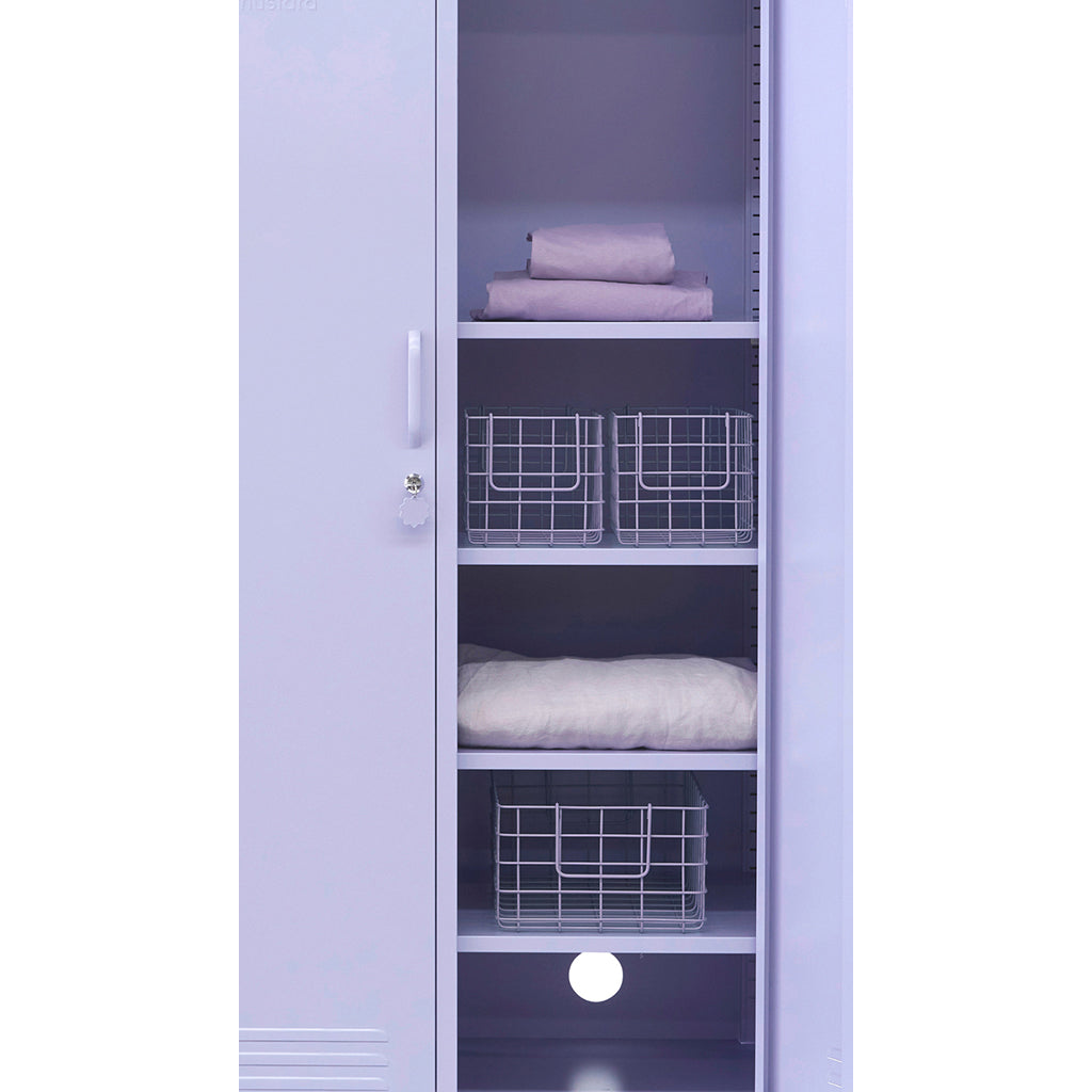 Mustard Made Baskets, set med 3 trådkorgar – Lilac