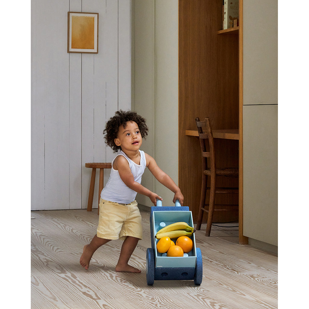 Modu byggleksak i skum, Curiosity set, 13 delar - Deep Blue / Sky Blue