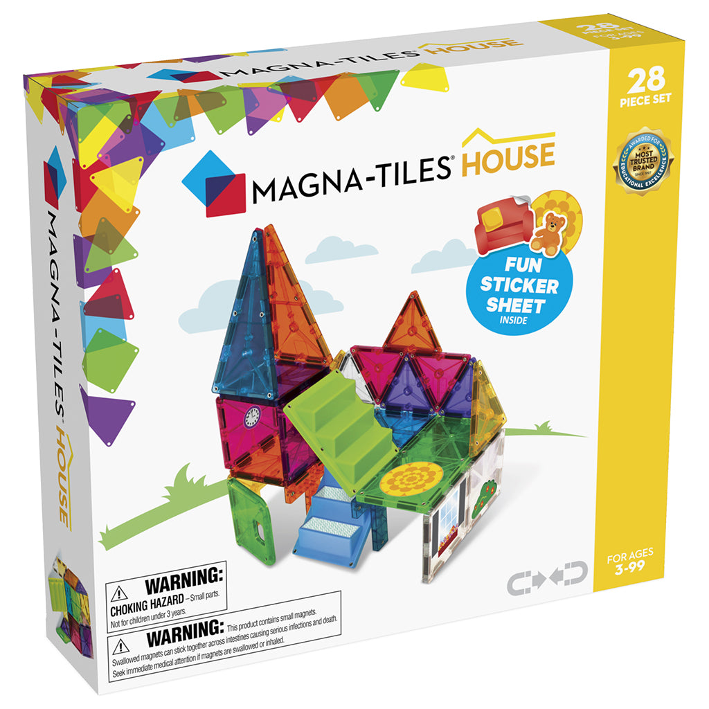 Magna-Tiles Hus, Magnetiskt byggset med 28 delar