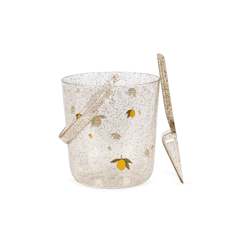 Konges Sløjd Strandset, Glitter hink och spade - Citron