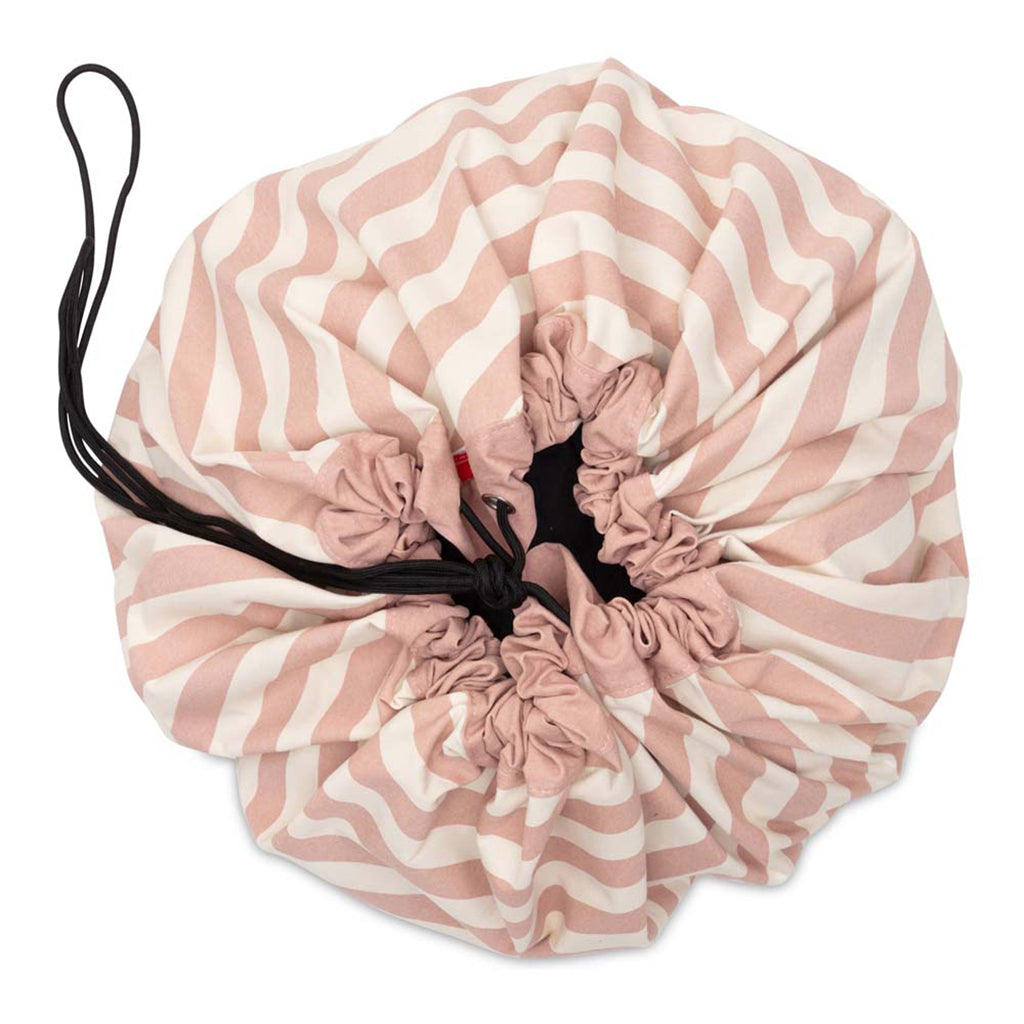 Play&Go 2-i-1 matta, Stripes pink new