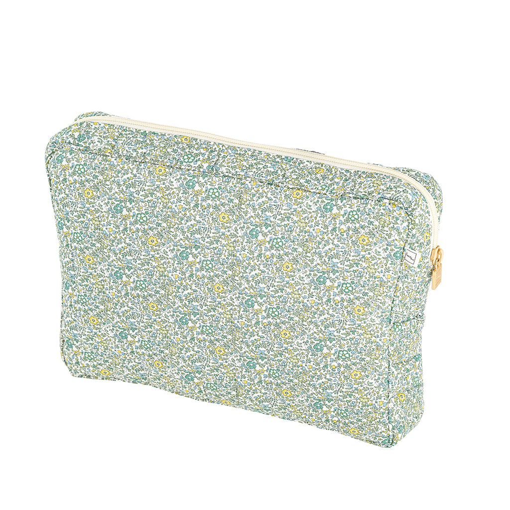 Bon Dep Pouch stor, necessär med Liberty - Katie and Millie green