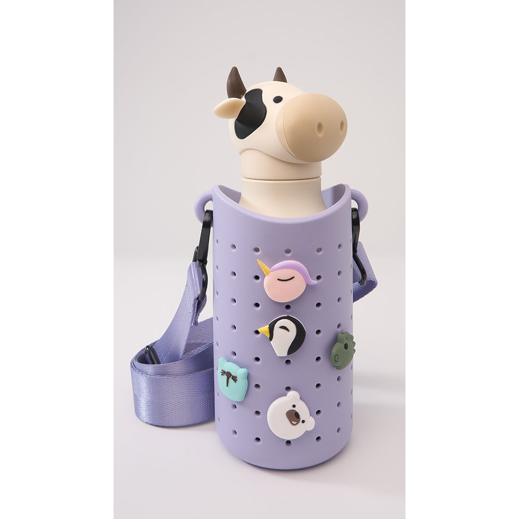 Asobu Sling silikonstroppväska för dricksflaska, Lila