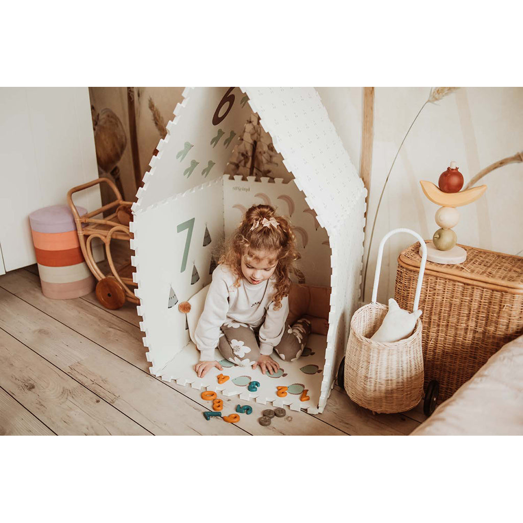 Play&Go Puzzelmat Eevaa, Vändbar golvpusselmatta och förvaring i ett - Numbers